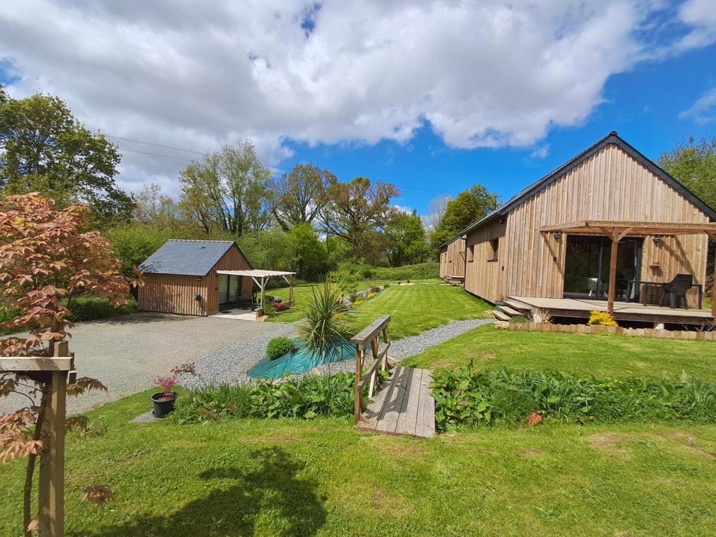 Chalets De Pont Cob Avec Spa Gouézec Kültér fotó
