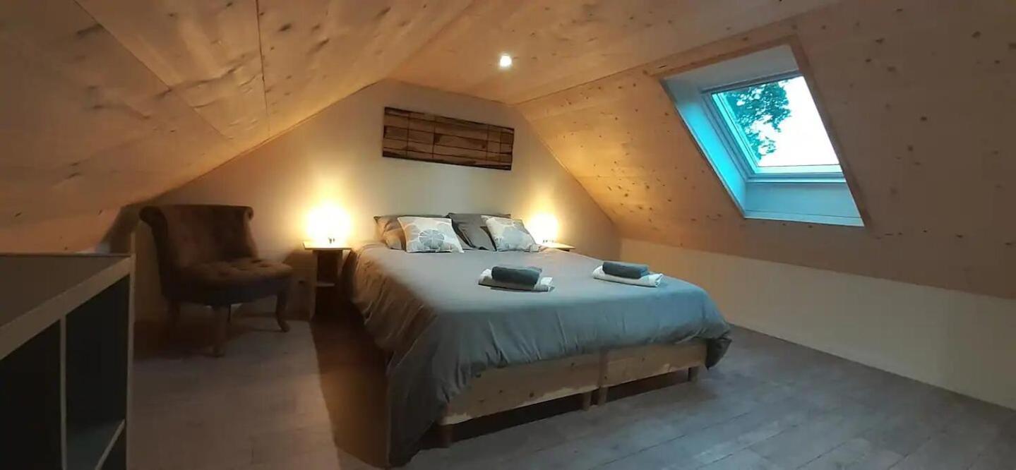 Chalets De Pont Cob Avec Spa Gouézec Kültér fotó